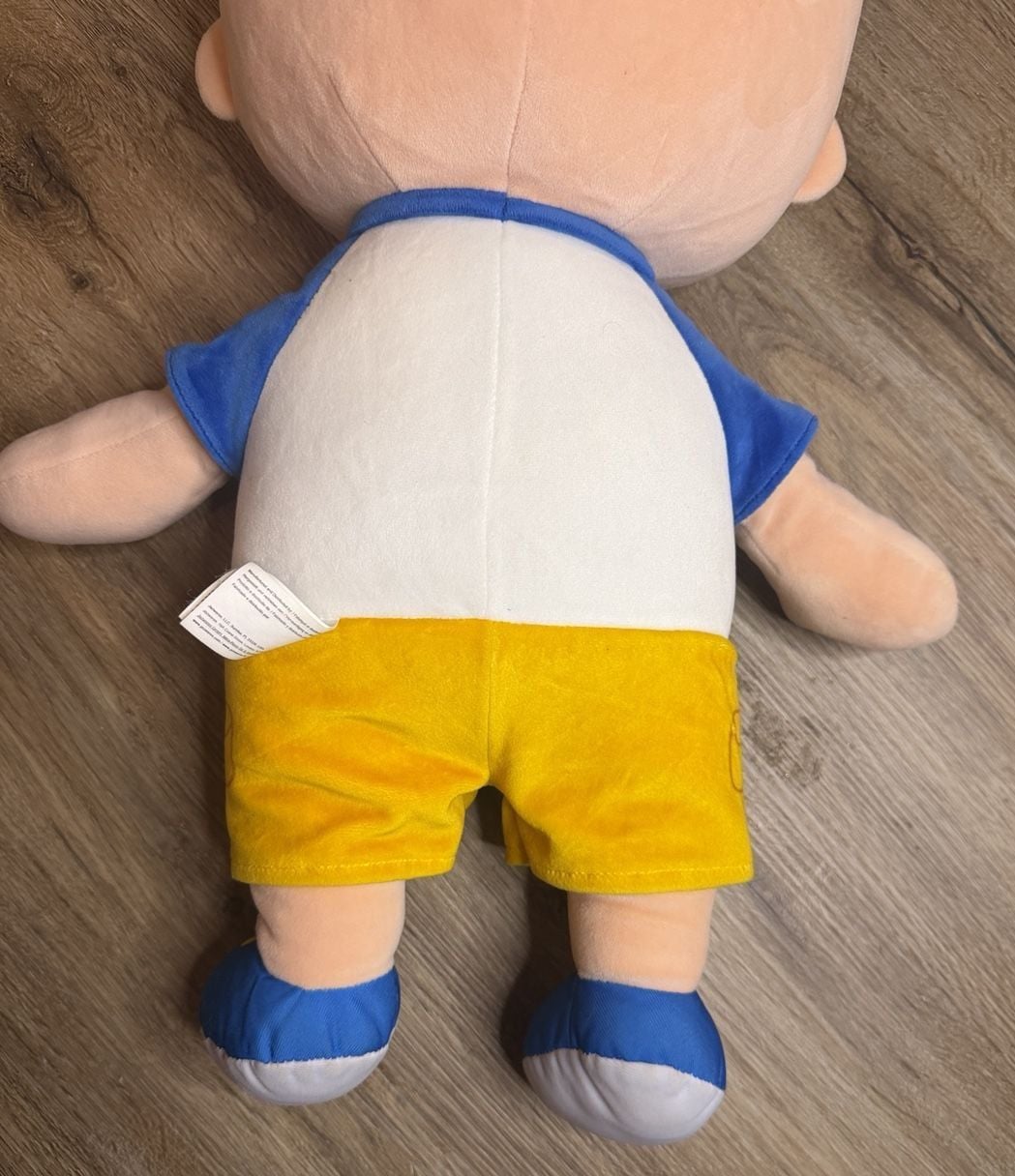 Cocomelon JJ Plush Doll 20” + WATERMELON  10” PLUSH-COMBO Jazwares  Entertainment Soft Cuddly 11