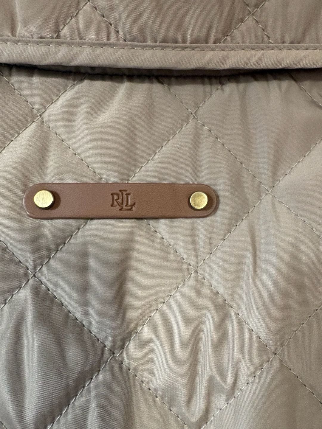 Lauren Ralph Lauren Quilted Jacket Size M Tan 8