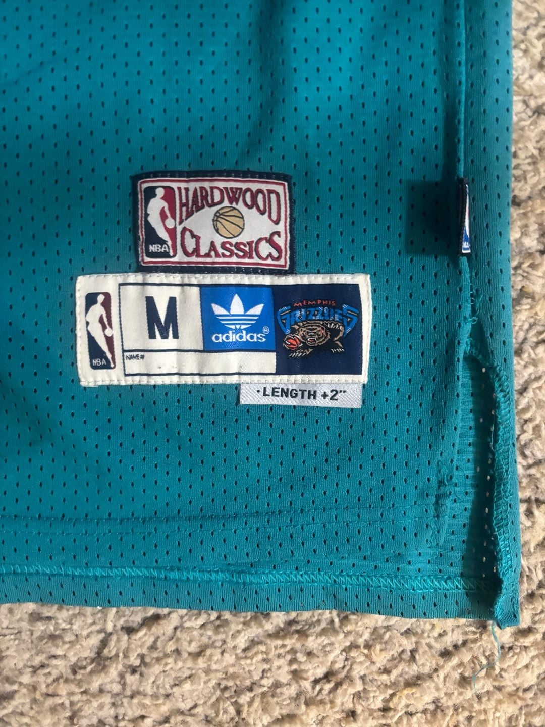 Adidas Vancouver Grizzlies Mike Bibby Hardwood Classics Jersey Size M 3