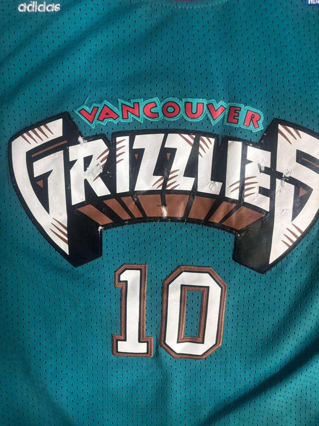 Adidas Vancouver Grizzlies Mike Bibby Hardwood Classics Jersey Size M 4