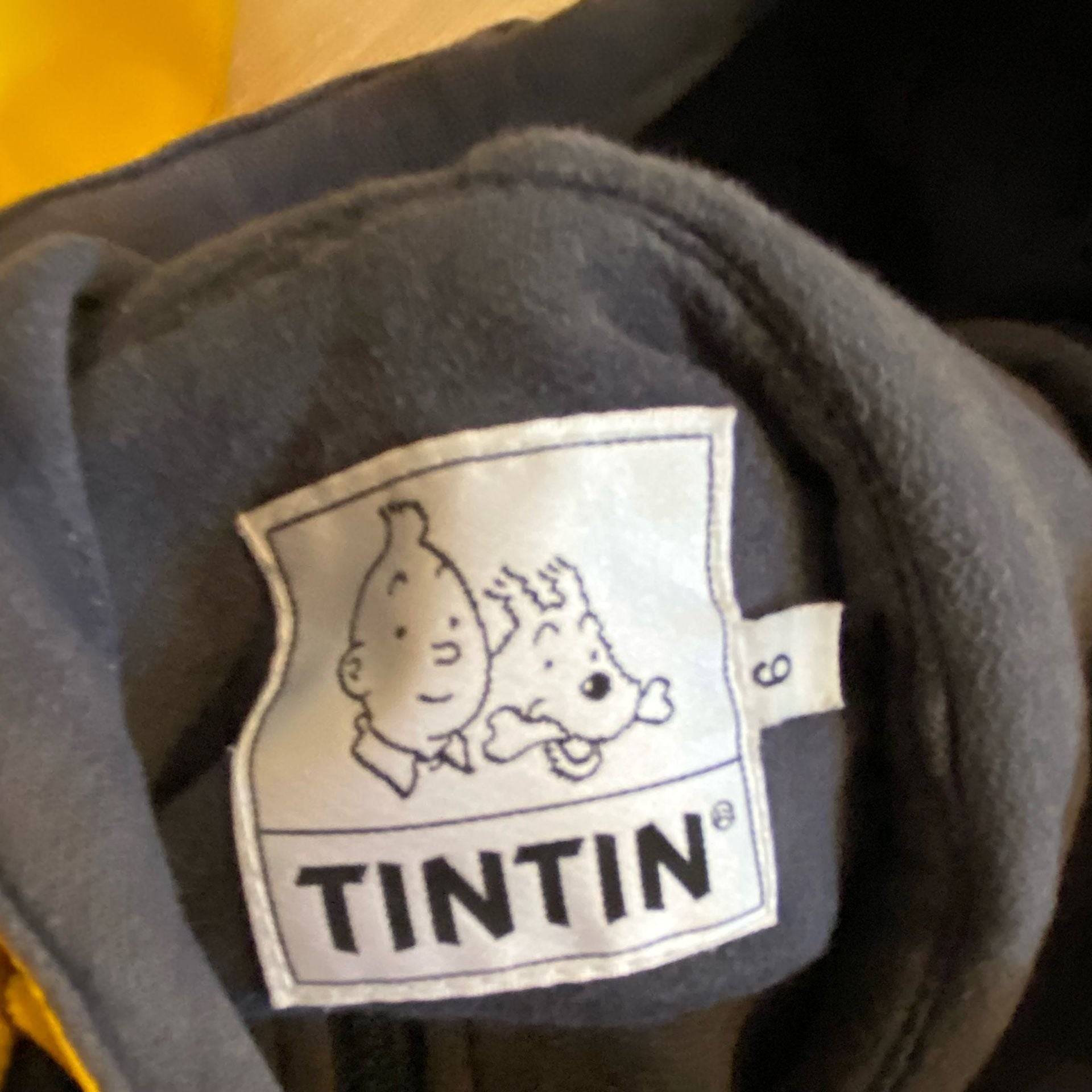 Tintin Yellow Rain Jacket Graphic Logo Outerwear 8
