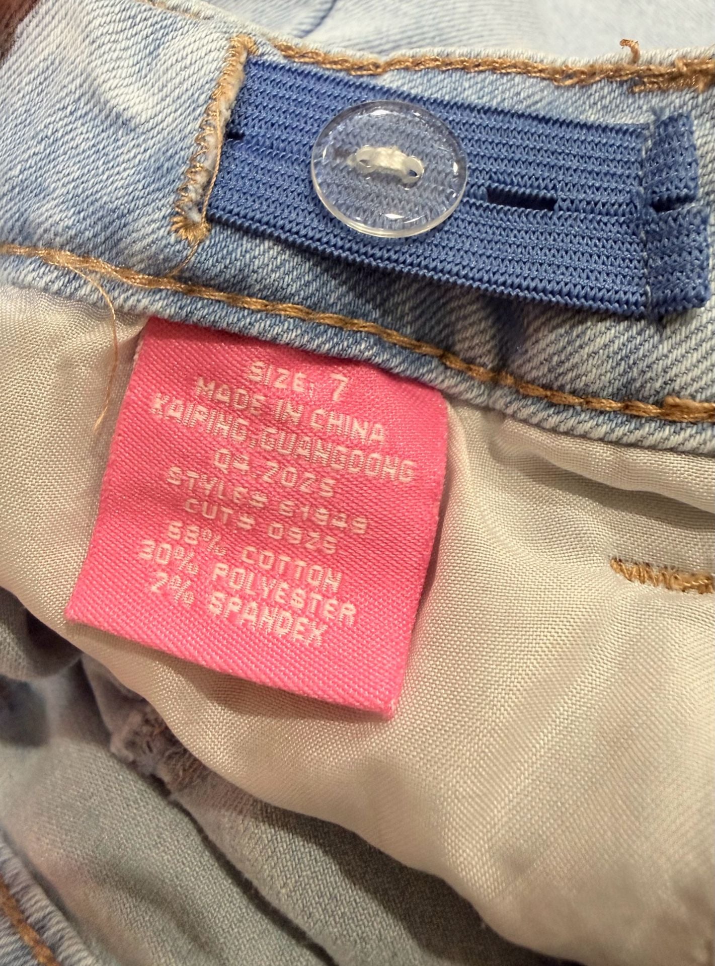 Gogo Star Jeans Size 7 Bows 6