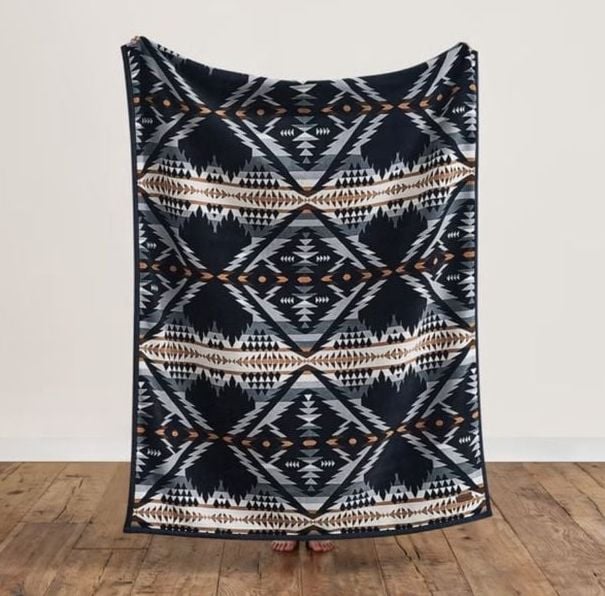 NEW Pendleton Reversible Fleece Throw Blanket Opal Vista 50”x70” 3