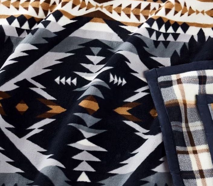 NEW Pendleton Reversible Fleece Throw Blanket Opal Vista 50”x70” 4