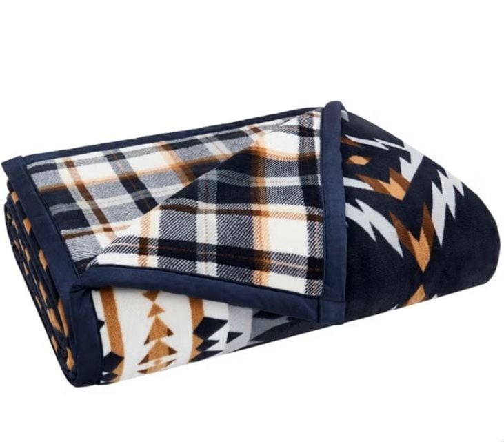NEW Pendleton Reversible Fleece Throw Blanket Opal Vista 50”x70” 5