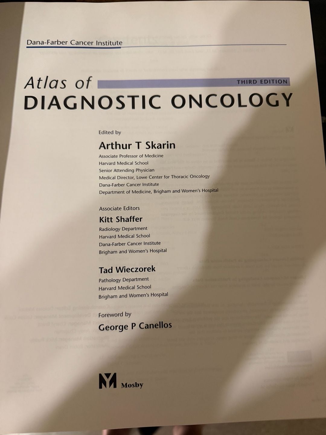 Mosby Atlas of Diagnostic Oncology Third Edition Arthur T Skarin 2