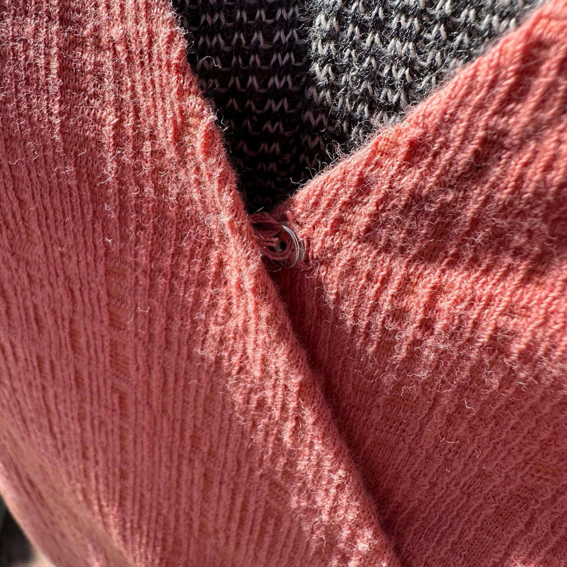 Madewell Texture & Thread Sweet Dahlia Wrap-Tie Tank Top Peach Pink Medium 5