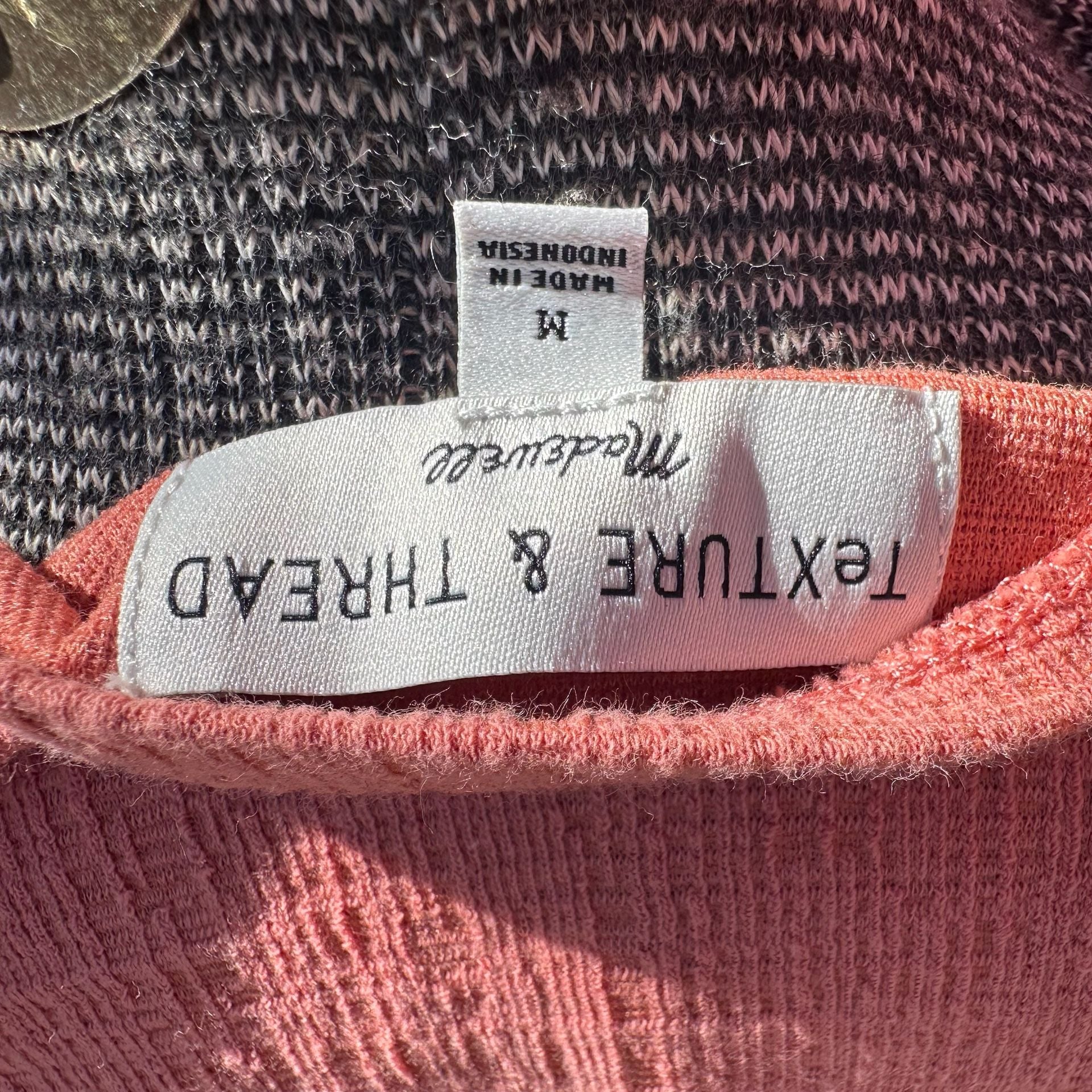 Madewell Texture & Thread Sweet Dahlia Wrap-Tie Tank Top Peach Pink Medium 9