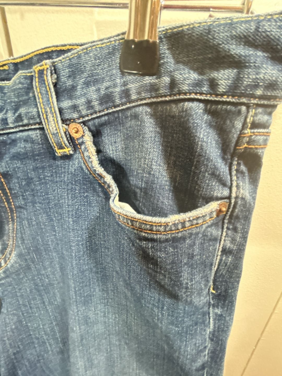 Lucky Brand Sugar Jean Straight Jeans Size 34x32 Blue Denim Vintage 4