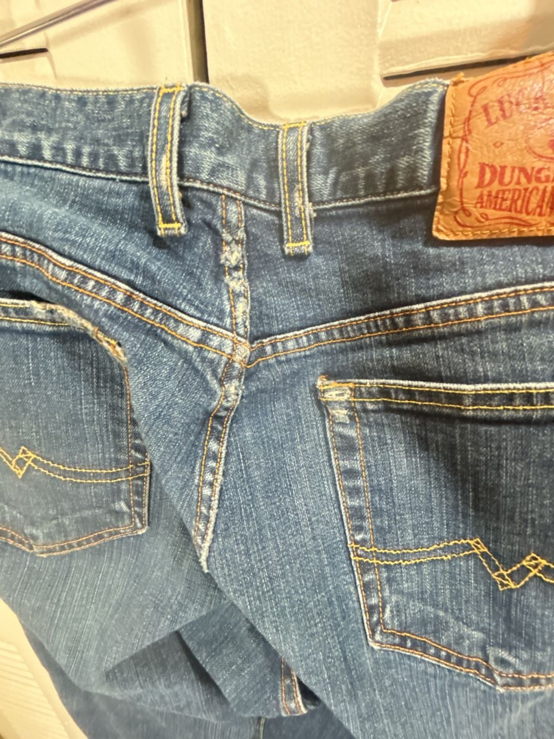 Lucky Brand Sugar Jean Straight Jeans Size 34x32 Blue Denim Vintage 7