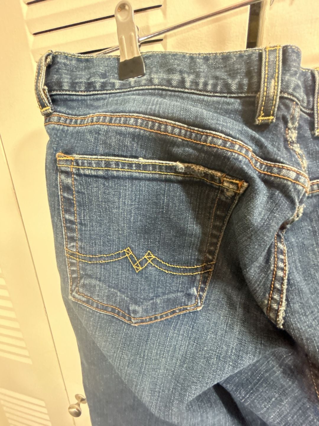 Lucky Brand Sugar Jean Straight Jeans Size 34x32 Blue Denim Vintage 9