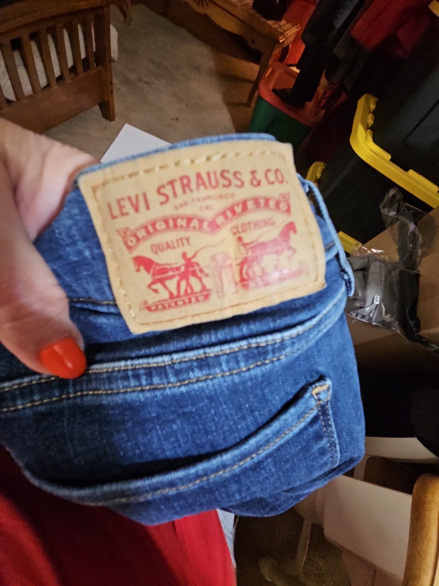Levi's Classic Straight Jeans Size 31 Blue Denim 4