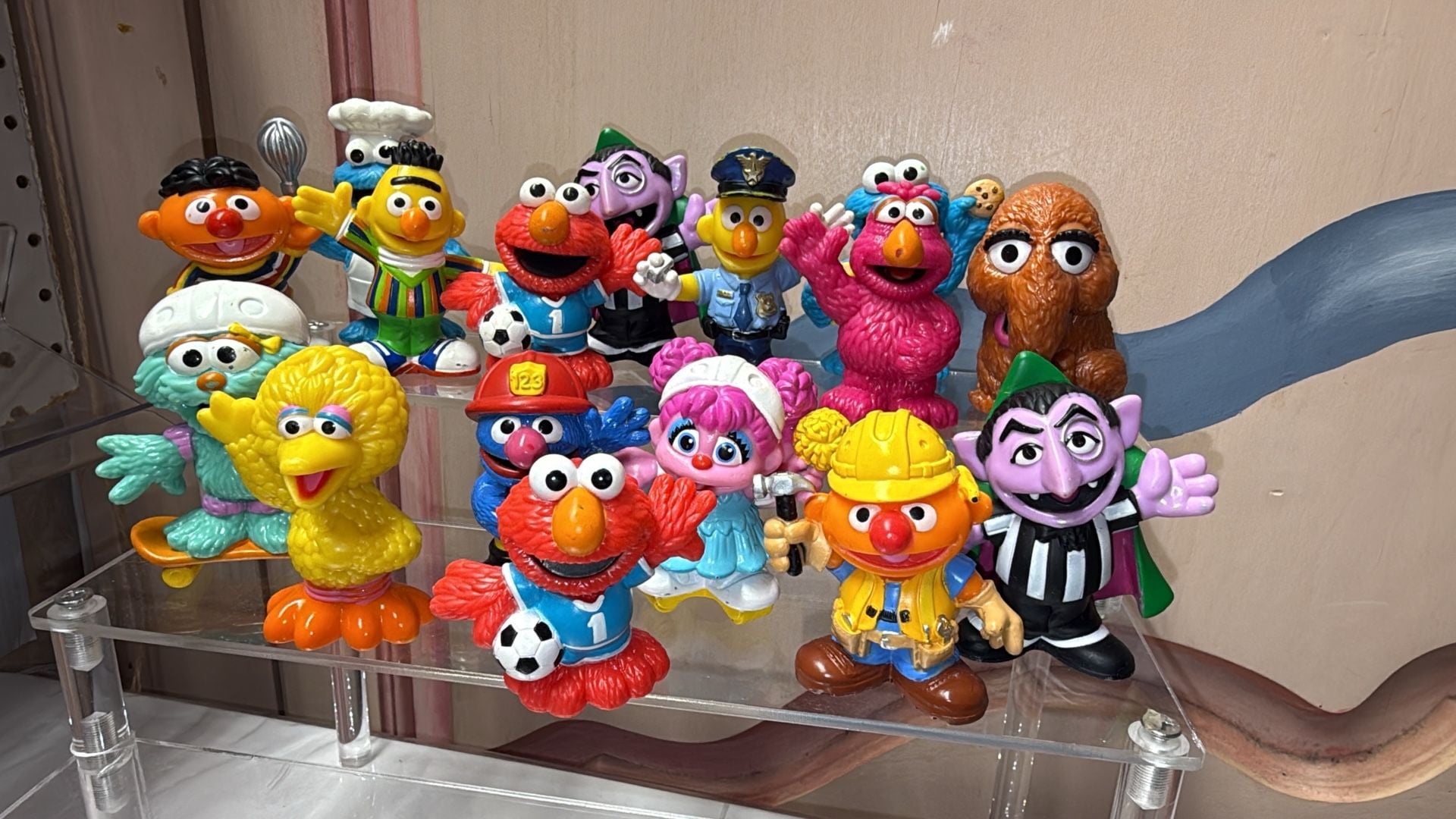 Sesame Street Figure Lot PVC Plastic Big Bird Elmo Bert 1