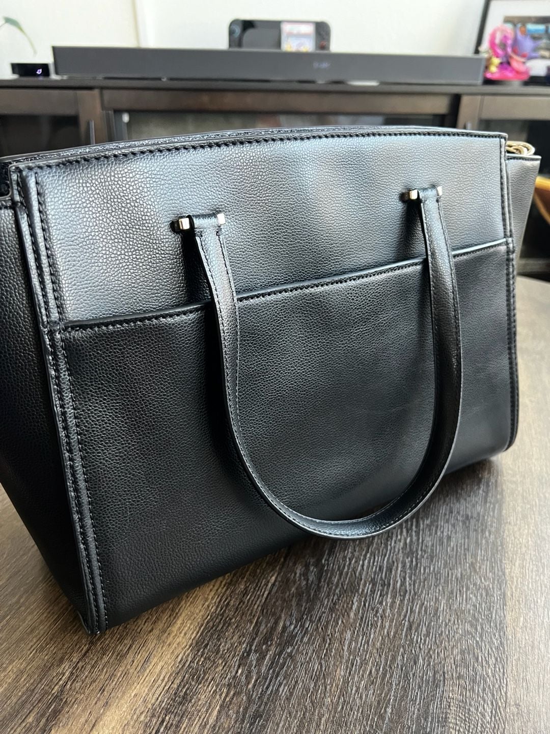 Kate Spade New York Patterson Drive Geraldine Black Leather Satchel Handbag 4