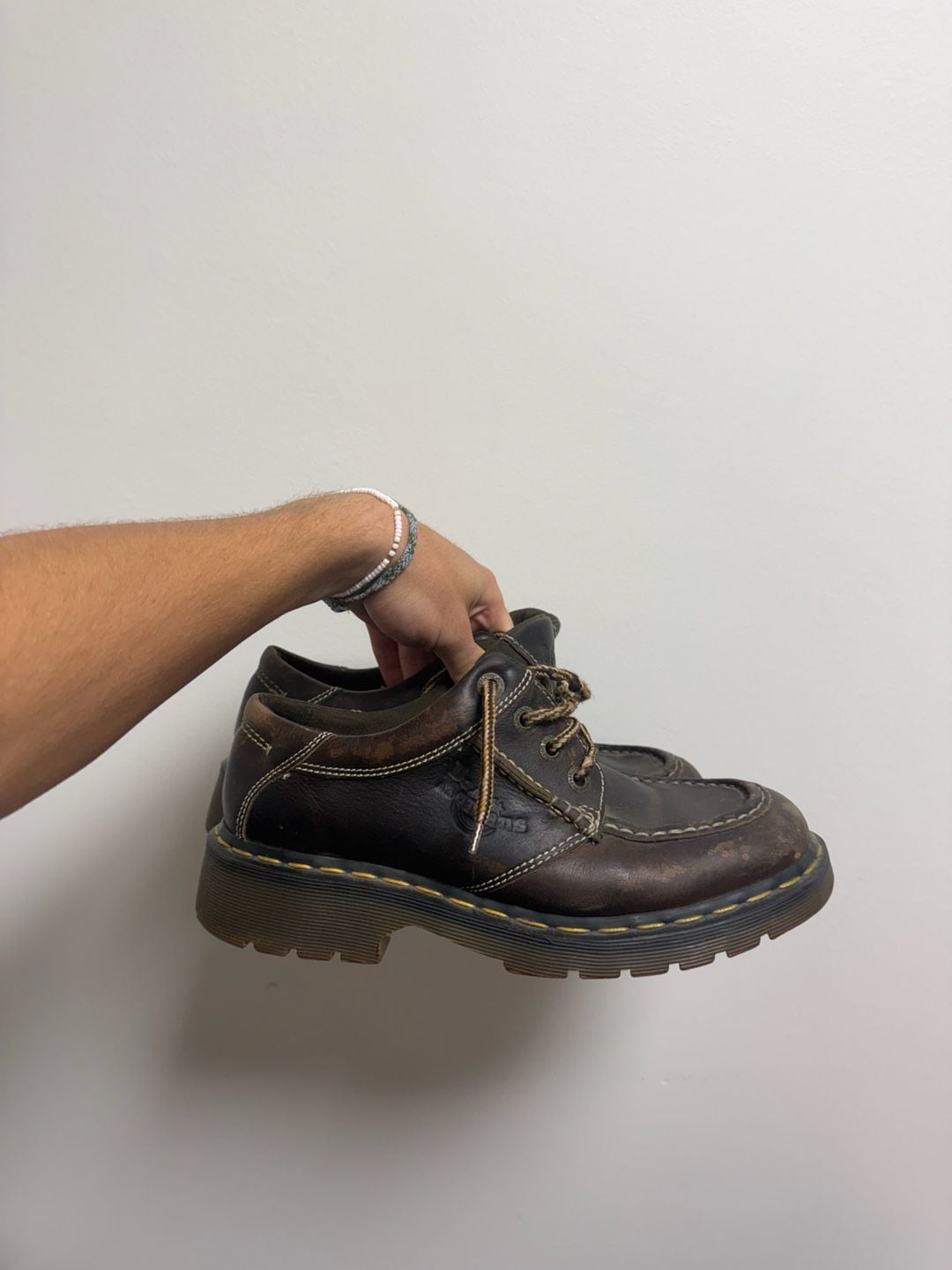 Dr. Martens 8A45 Shoes mens Size 8 Brown Leather Made in England 2