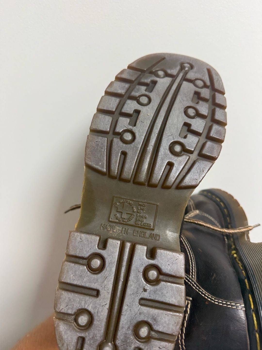 Dr. Martens 8A45 Shoes mens Size 8 Brown Leather Made in England 7