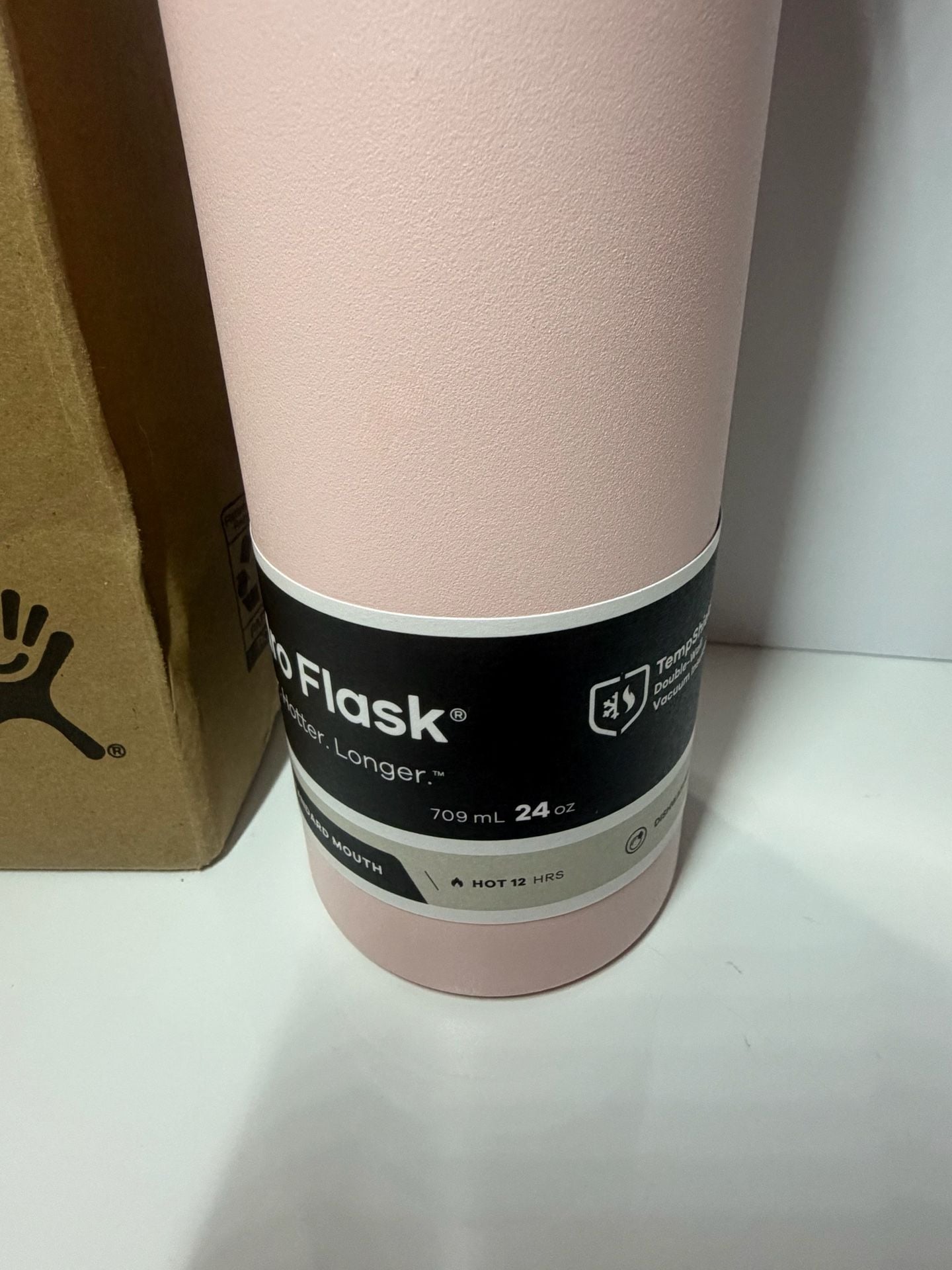 NEW Hydro Flask 24 oz Standard Mouth Stainless Steel Water Bottle, Trillium Pink 3