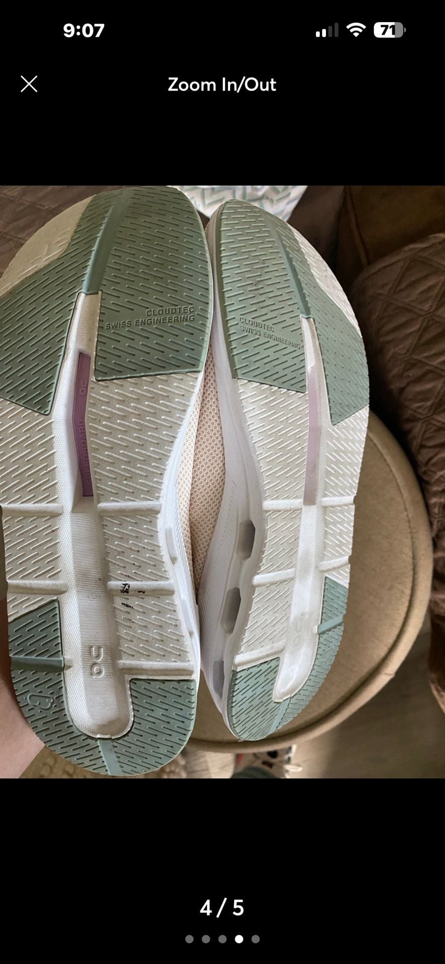 On Cloudtilt Cloudeasy Size 11 Women's Beige Sneakers Shoes 5