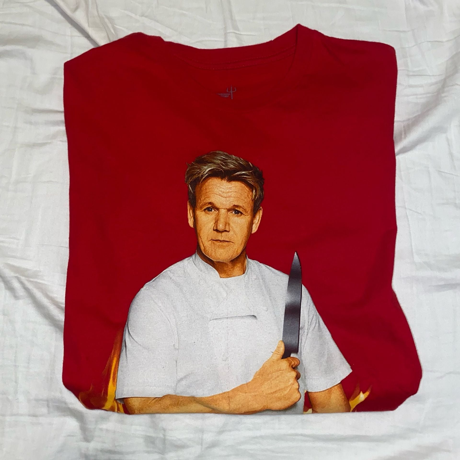 Gordon Ramsay Hell's Kitchen T-Shirt Size MD Red Go To Hell Graphic 2