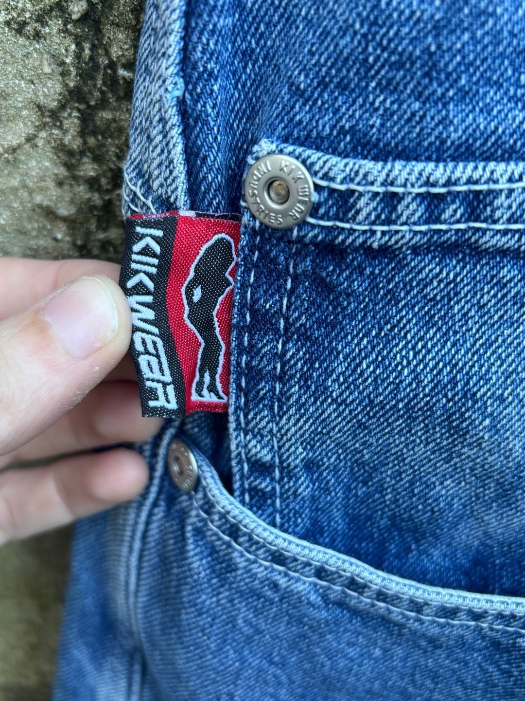 Vintage 90’s Kikwear Wide Leg Skate/Rave Jeans 3