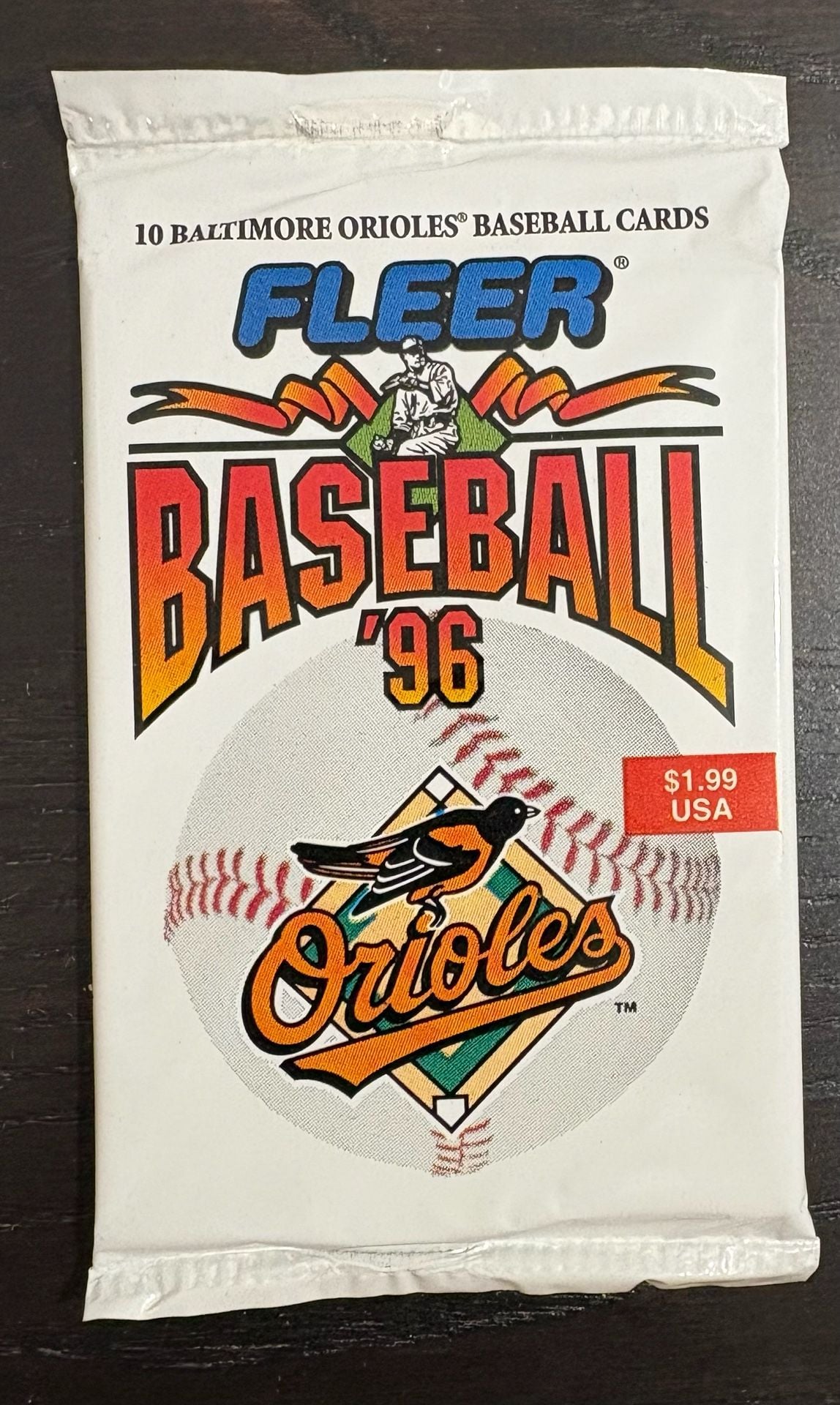 Fleer 1996 Baltimore Orioles Team Set Baseball Cards Pack 1
