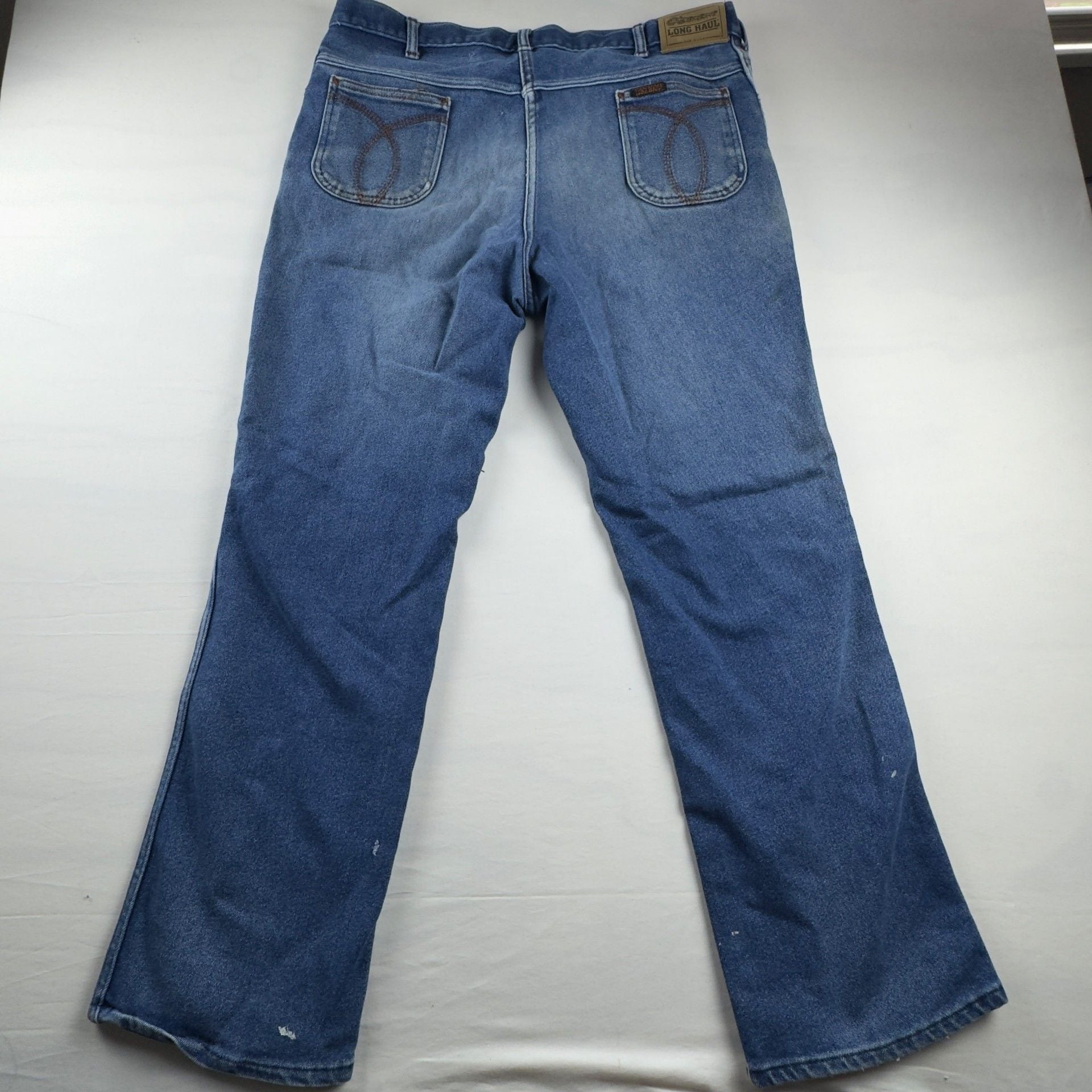 Wrangler Vintage Distressed Denim Jeans Blue 8