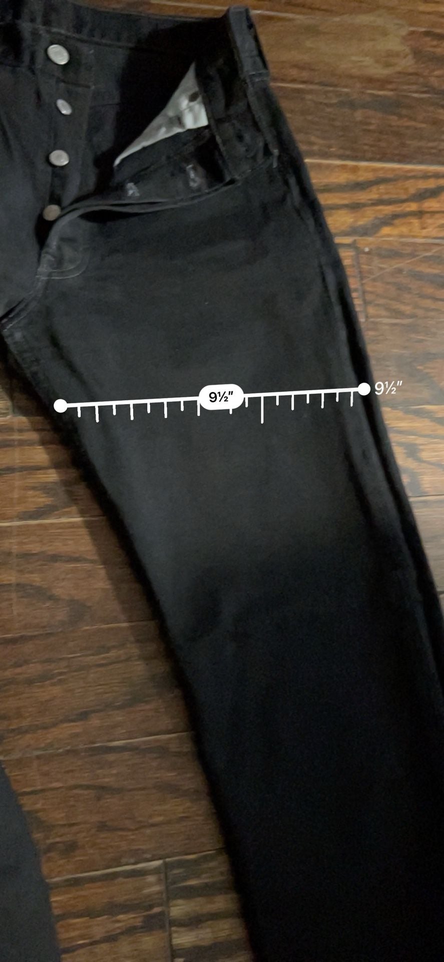 Levi's 501 Original Fit Jeans Size 29x30 Black Denim USA Made 8