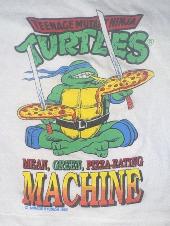 Teenage Mutant Ninja Turtles Graphic T-Shirt Size 4 Vintage 1990 3