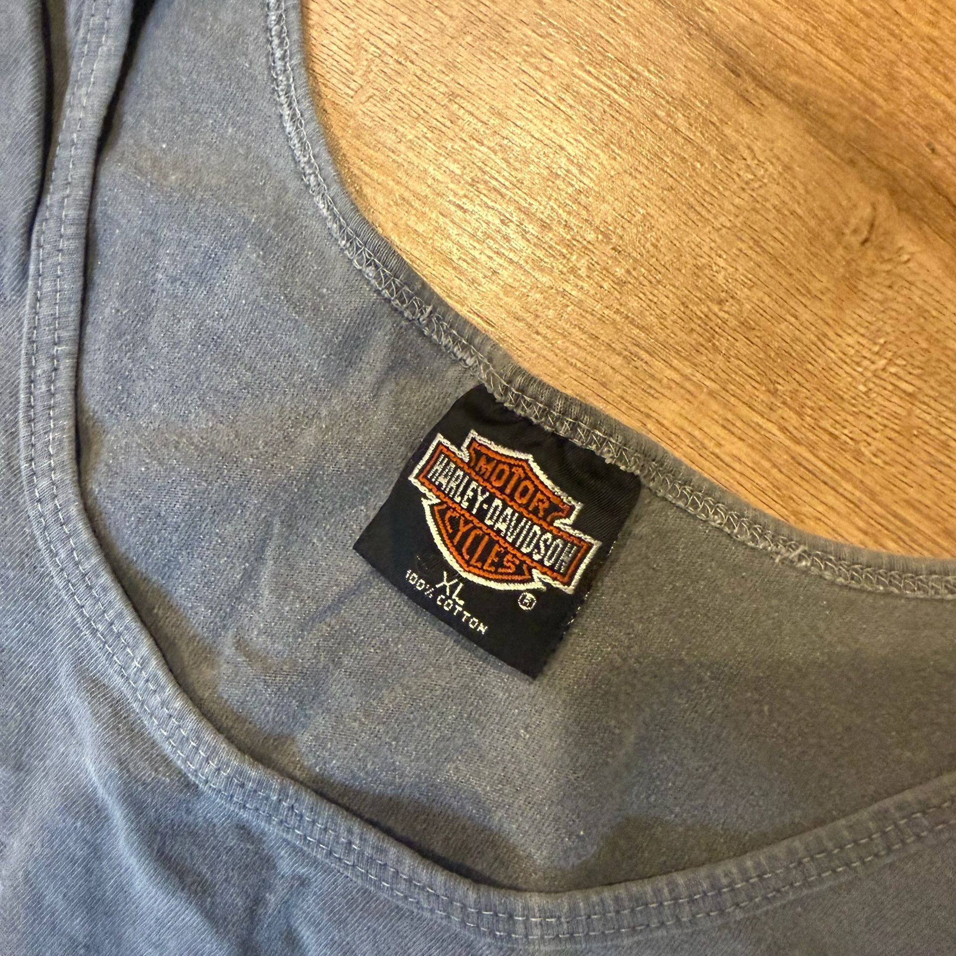 Harley-Davidson Gutteridge Danville Illinois Tank Top Size XL Gray 4