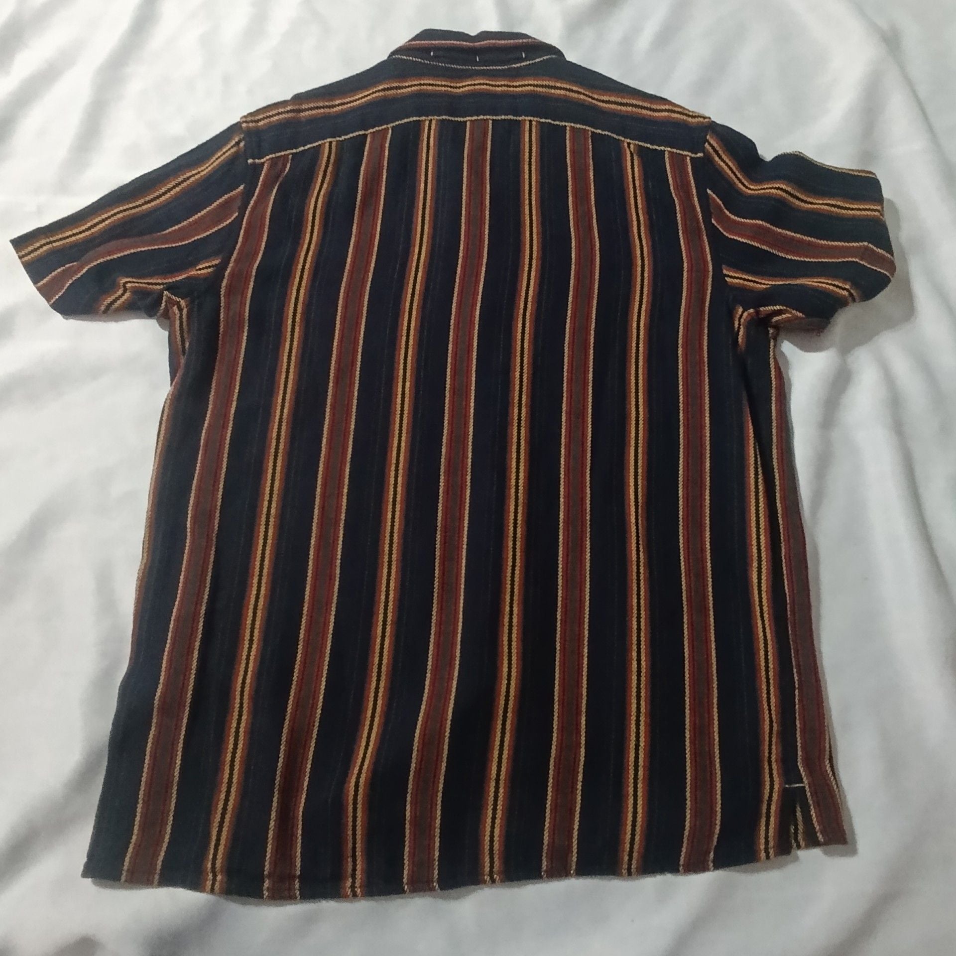 Banana Republic Short Sleeve Striped Button Shirt Size M 7