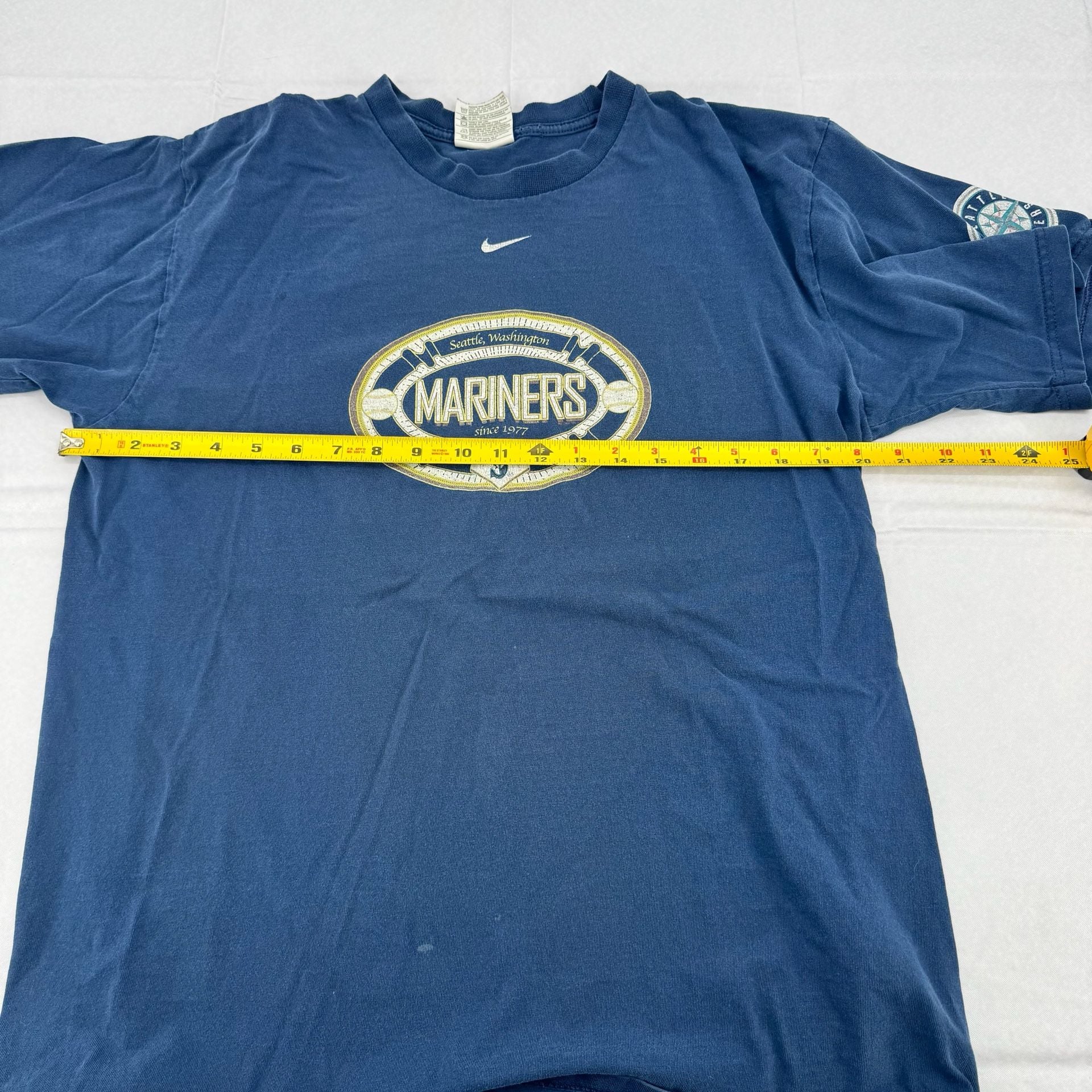 Vintage 90s Seattle Marines MLB Baseball T Shirt Distressed  7