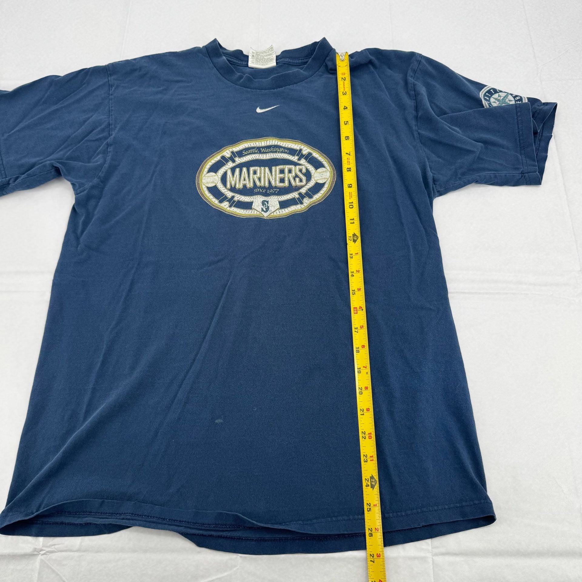 Vintage 90s Seattle Marines MLB Baseball T Shirt Distressed  8