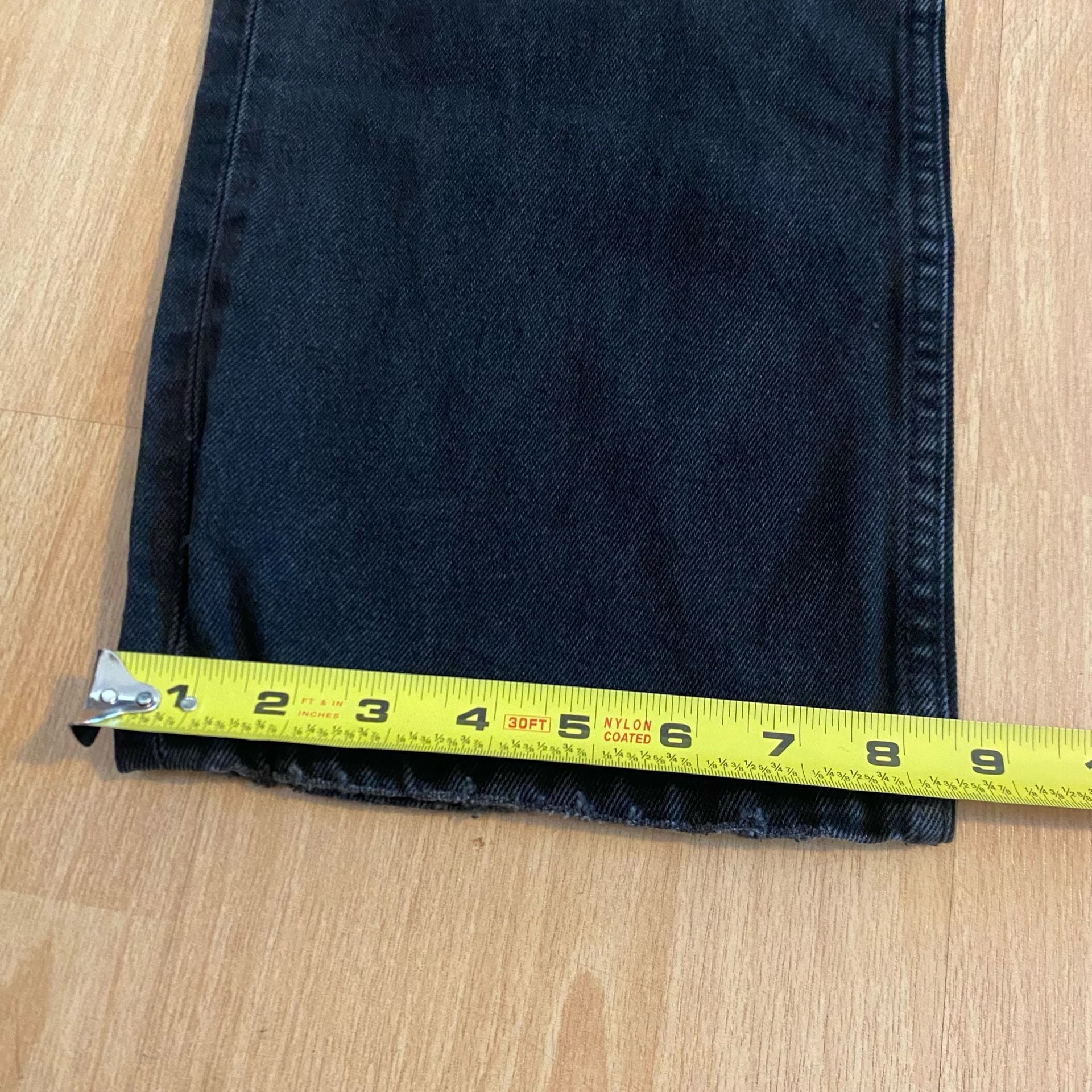 Bershka High Waist Straight Size 10 Black Jeans 3