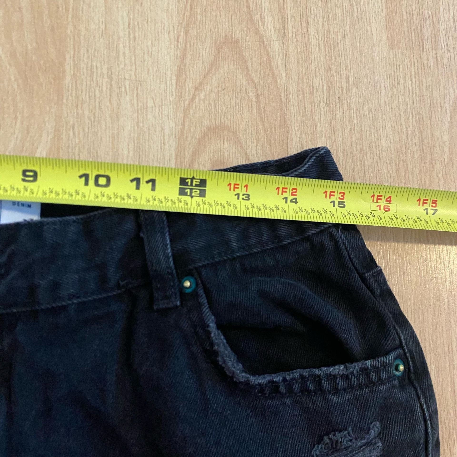 Bershka High Waist Straight Size 10 Black Jeans 5