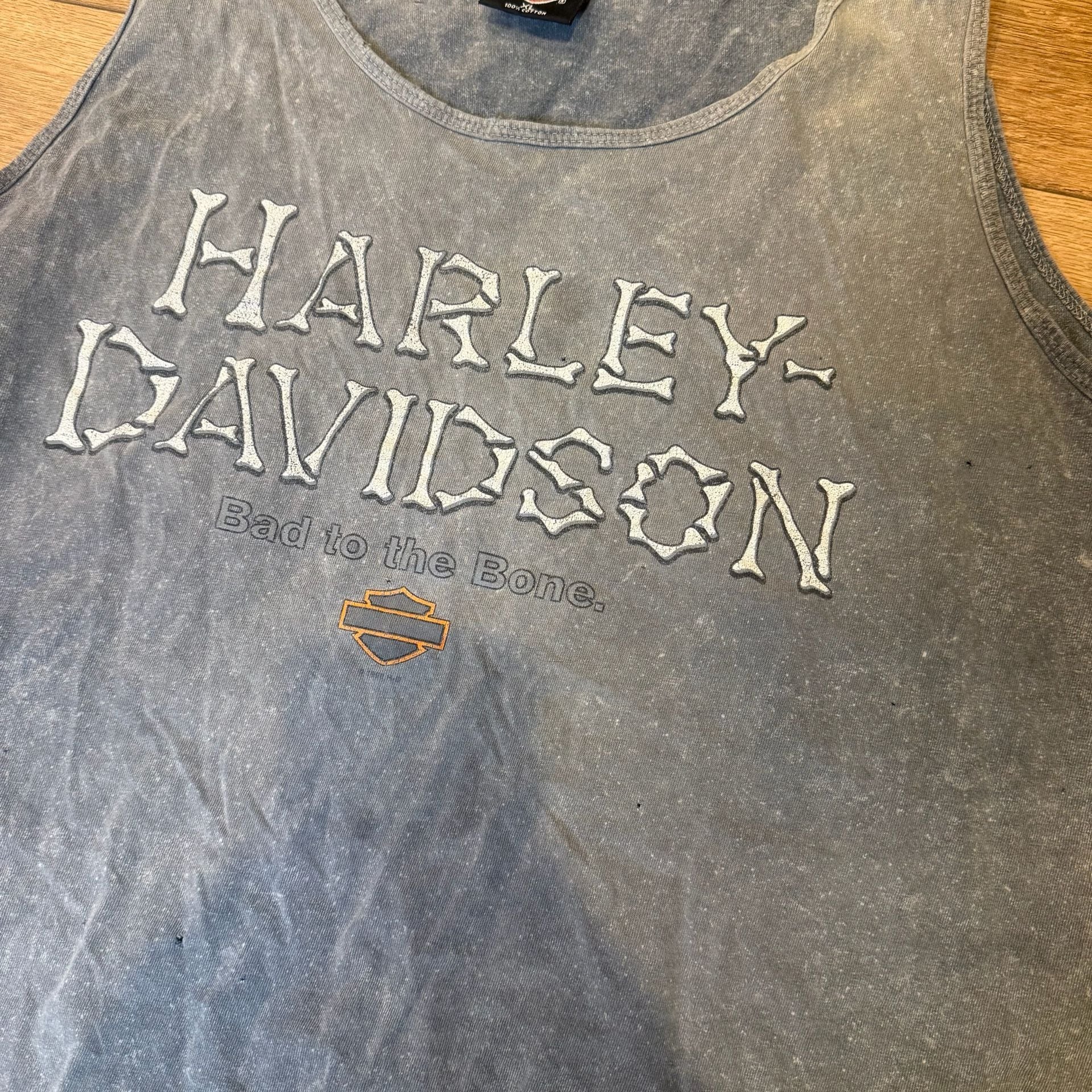 Harley-Davidson Tank Top Size XL Gutteridge Danville IL Bad to the Bone 3