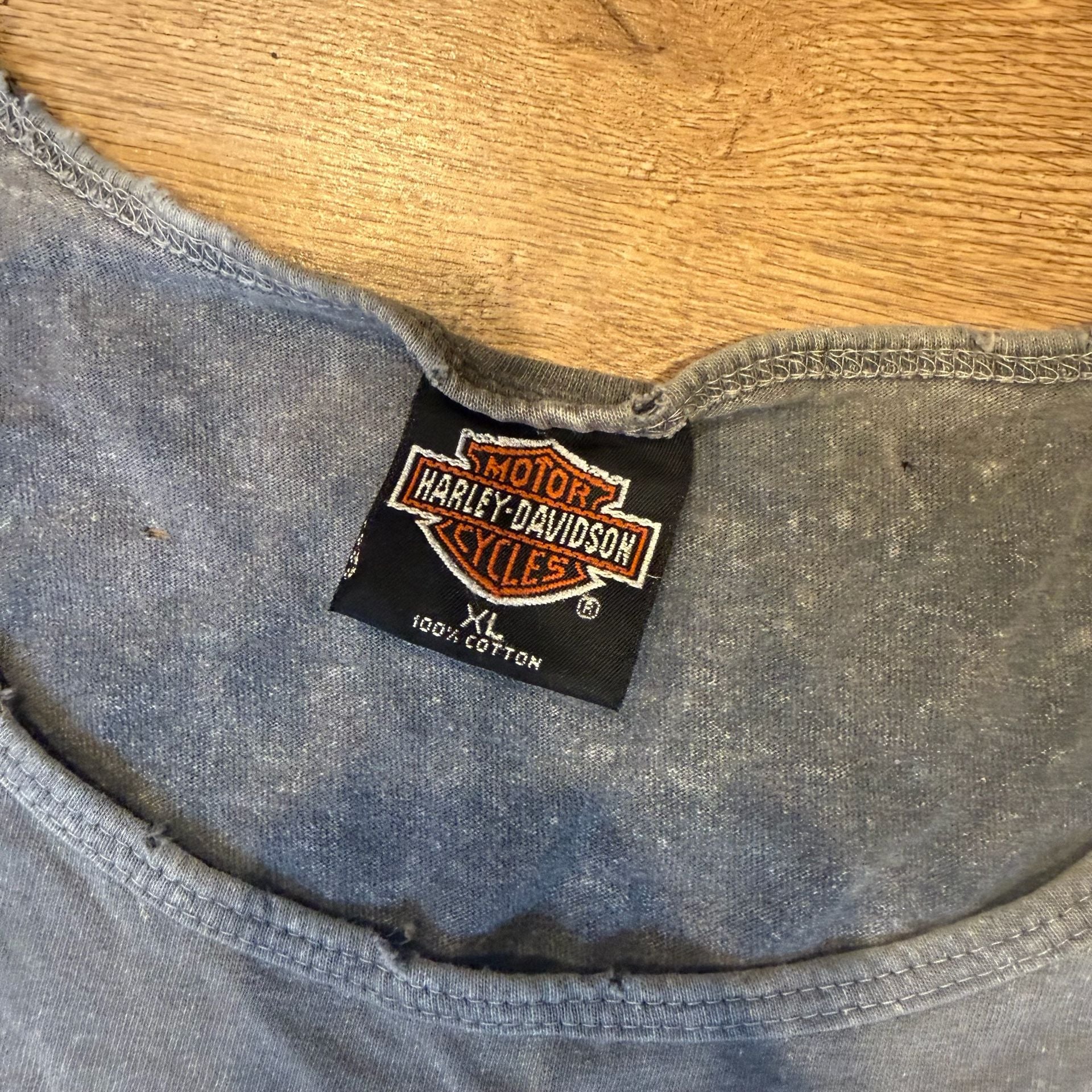 Harley-Davidson Tank Top Size XL Gutteridge Danville IL Bad to the Bone 5