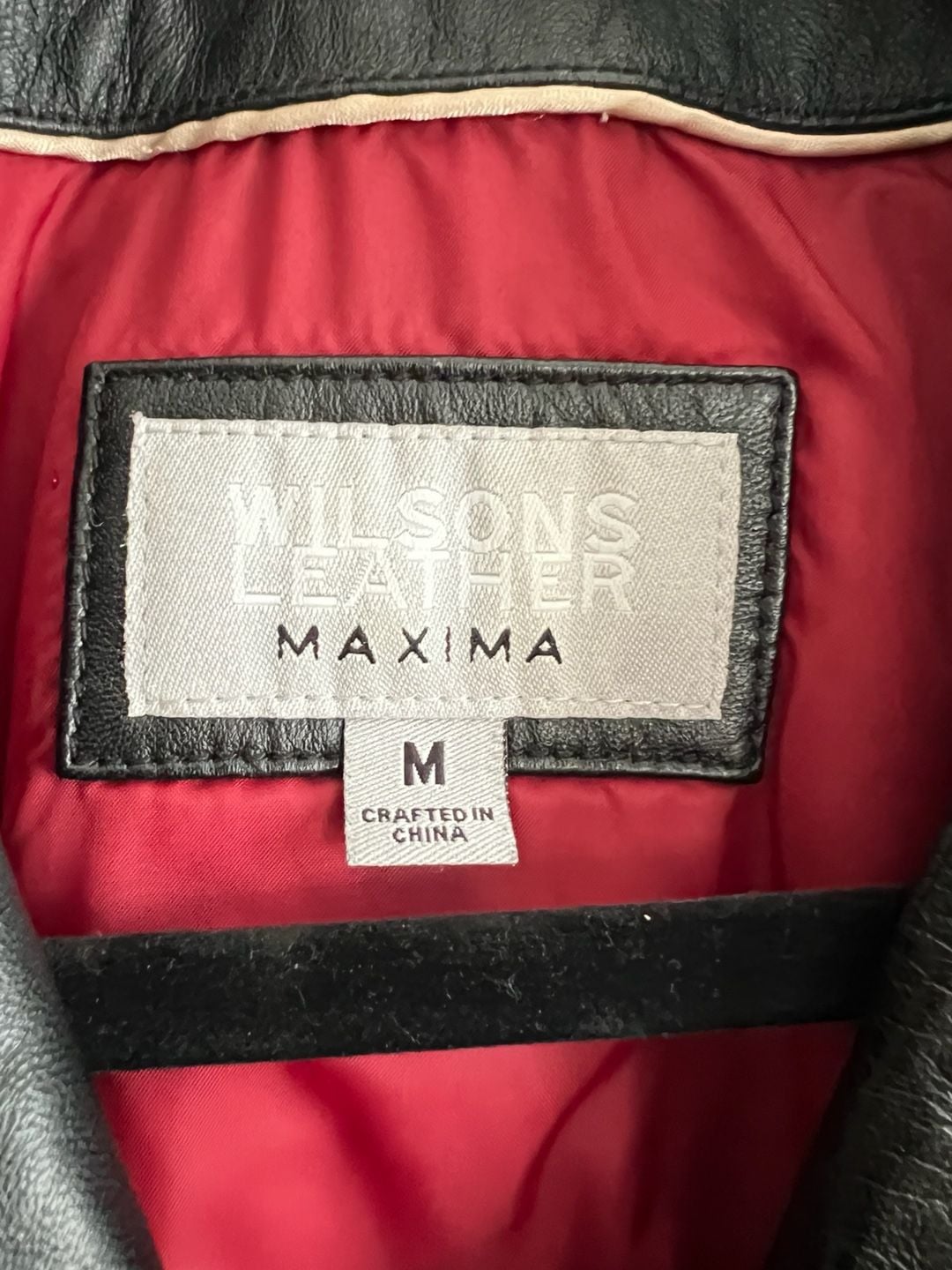 Wilsons Leather Maxima Jacket Size M Black Belted Leather 3