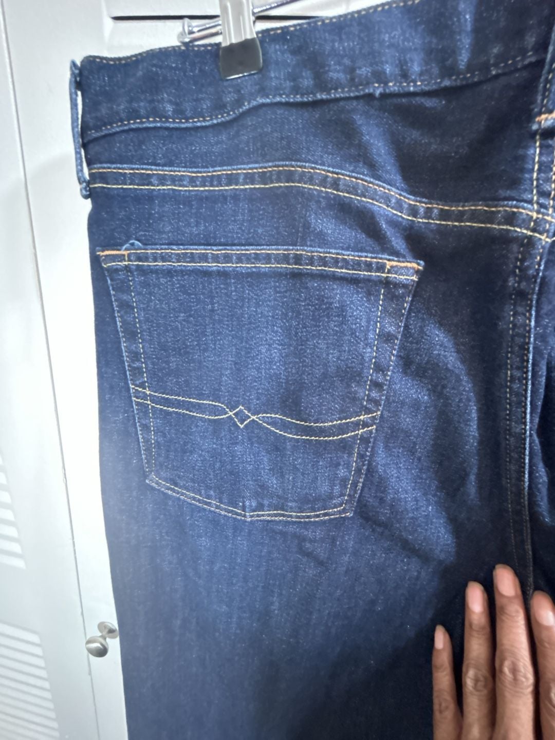 Lucky Brand Straight Leg Jeans 38x34 Dark Wash Denim 9