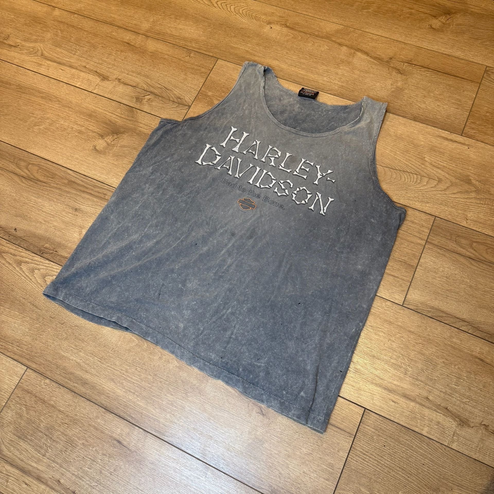 Harley-Davidson Tank Top Size XL Gutteridge Danville IL Bad to the Bone 2