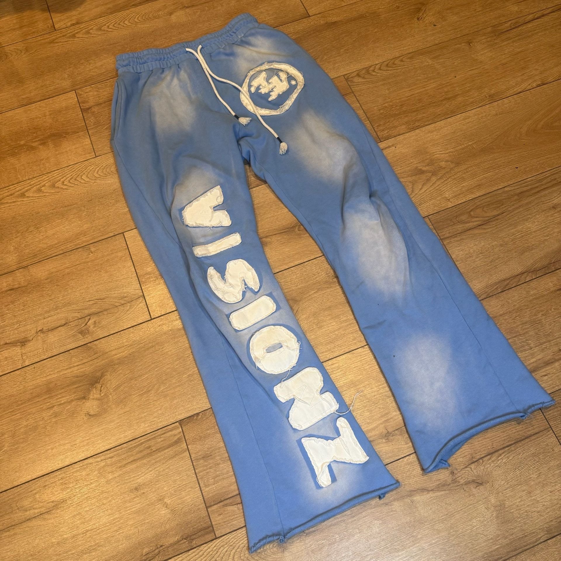Aelfric Eden Visionz Flare Sweatpants Blue Light Wash 3
