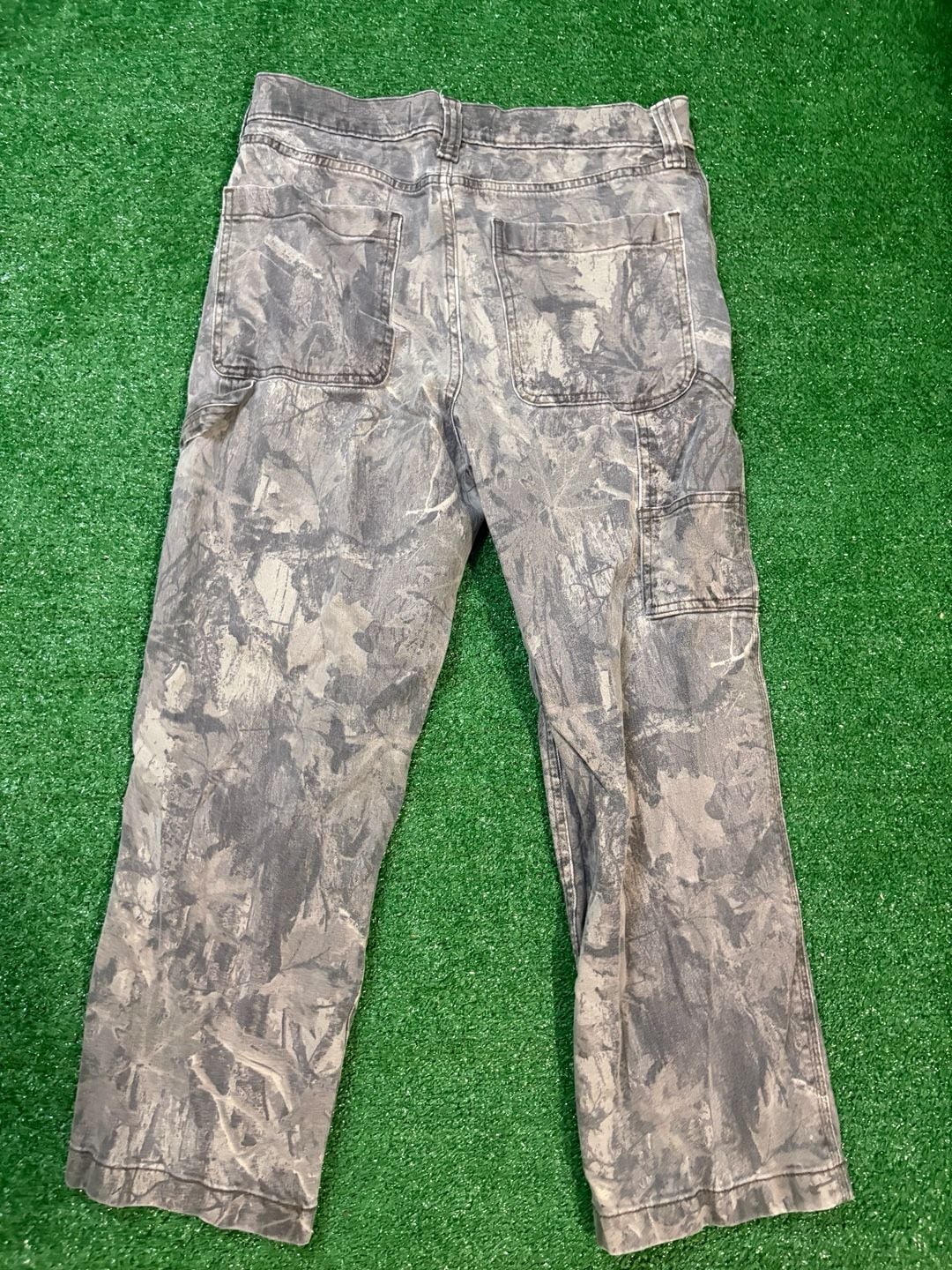 Hollister Baggy Cargo Pants W30 L28 Grey Camo Leaf Pattern Utility 4