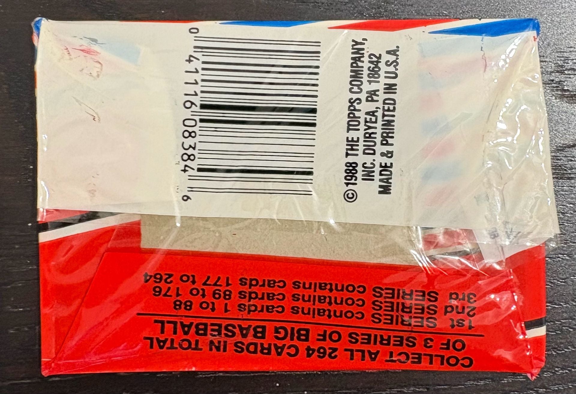 1988 Topps Big Baseball Cards 2nd Series Wax Pack Sealed 2