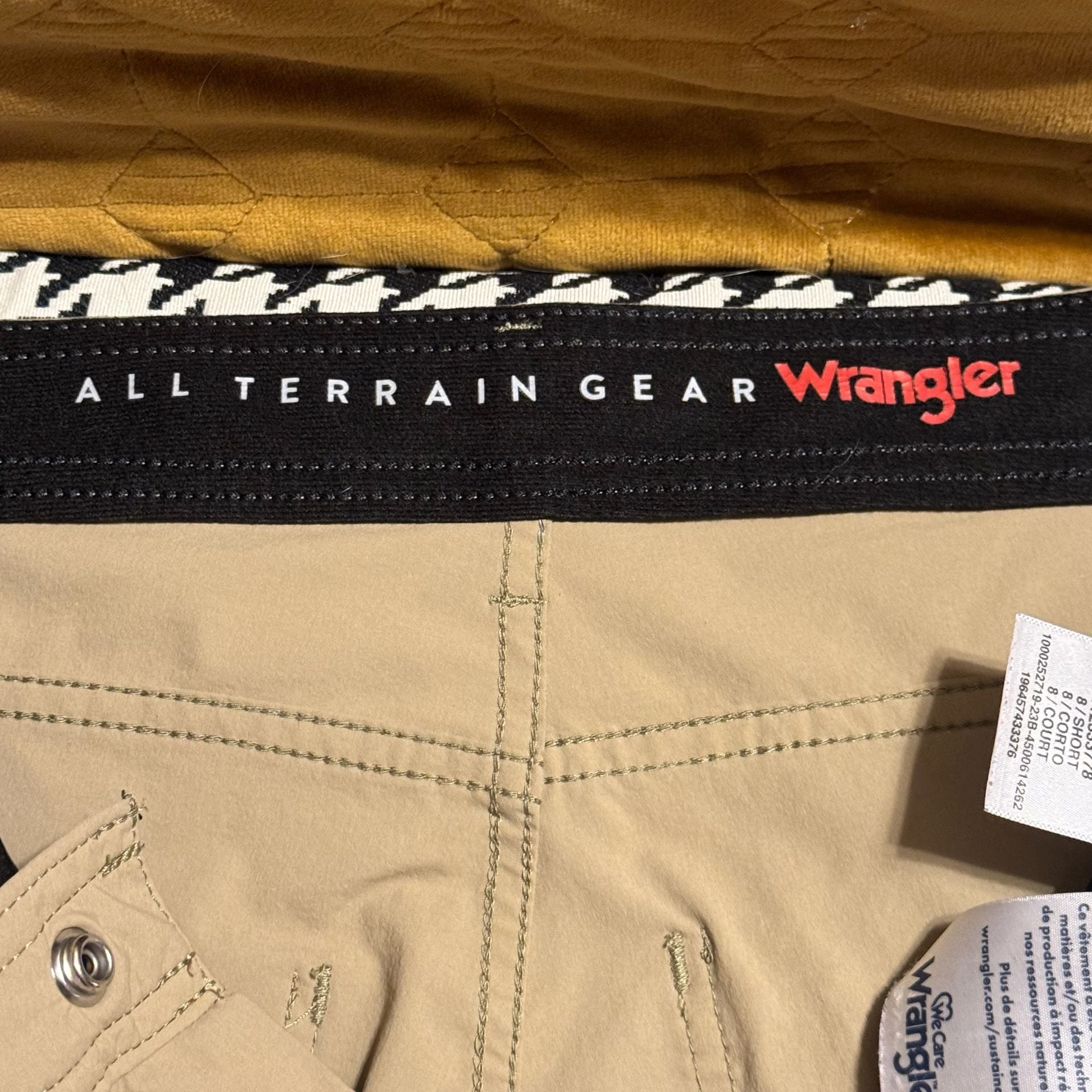 Wrangler All Terrain Gear Pants Size 8 Short Khaki Tan Outdoor Hiking 7