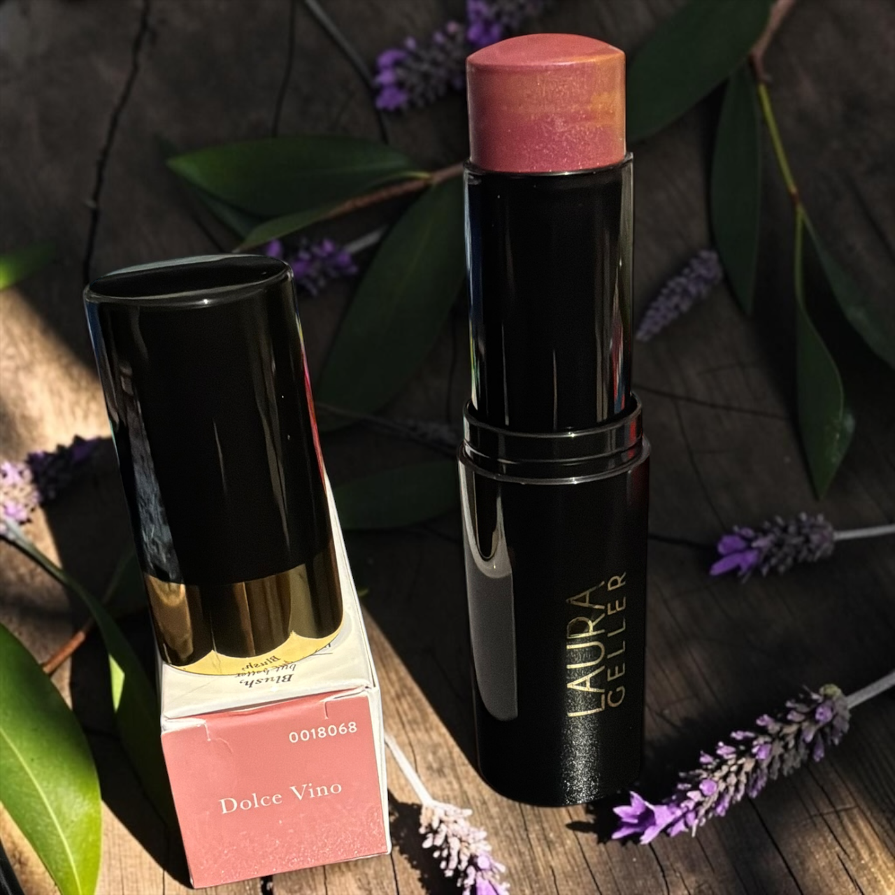 Laura Geller Italian Marble Blush Stick Dolce Vino 0.31 Oz NIB 5