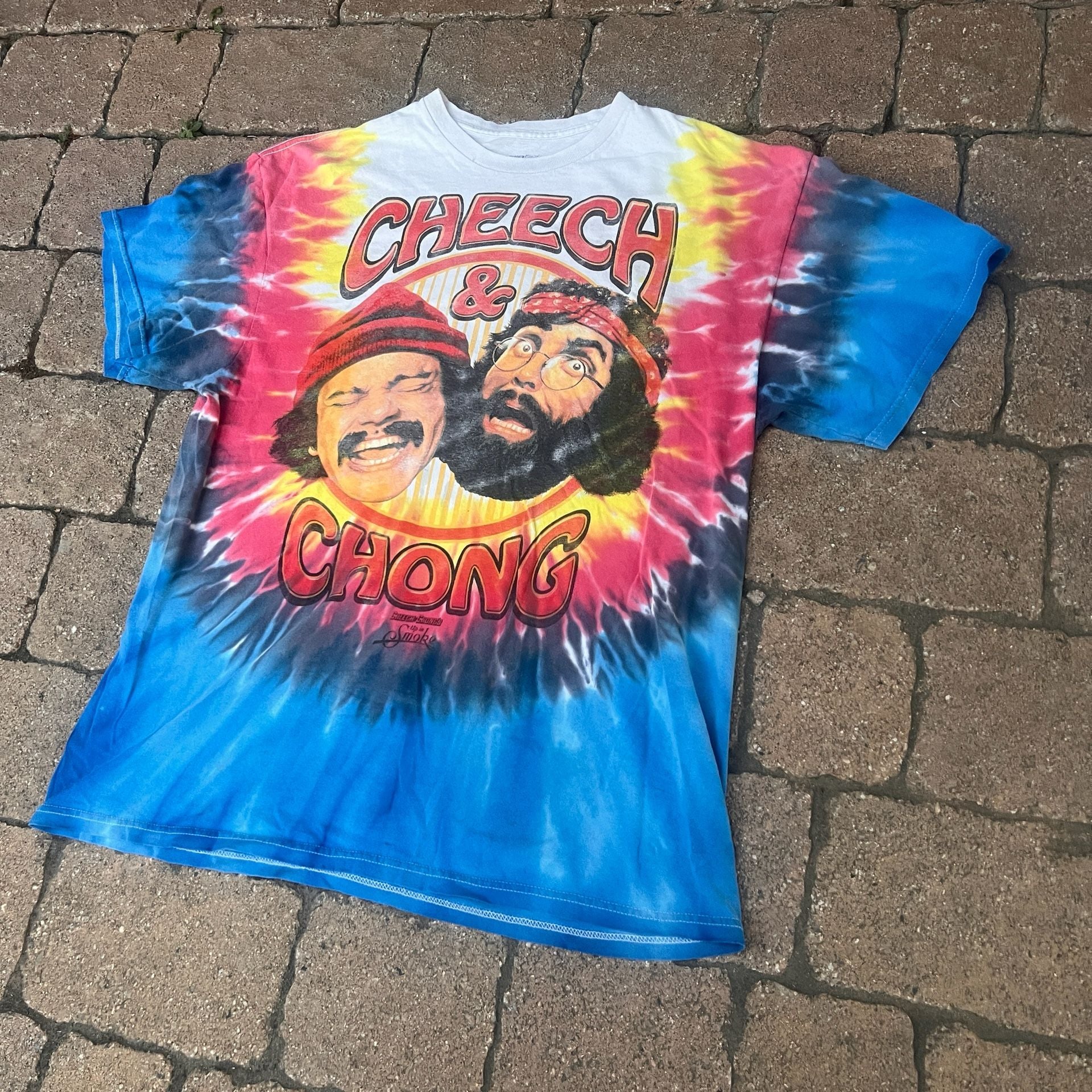 Cheech And Chong Up In Smoke Tie Dye T-Shirt Size Large 3
