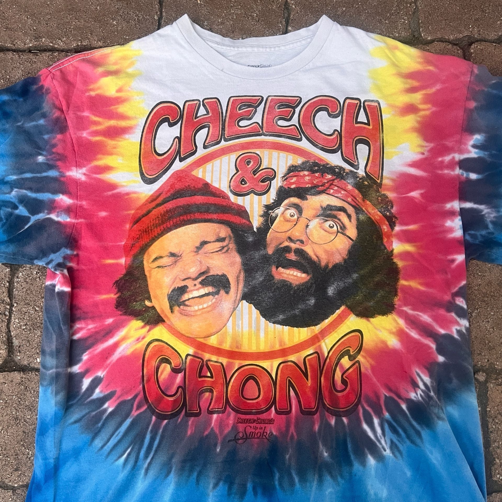 Cheech And Chong Up In Smoke Tie Dye T-Shirt Size Large 5