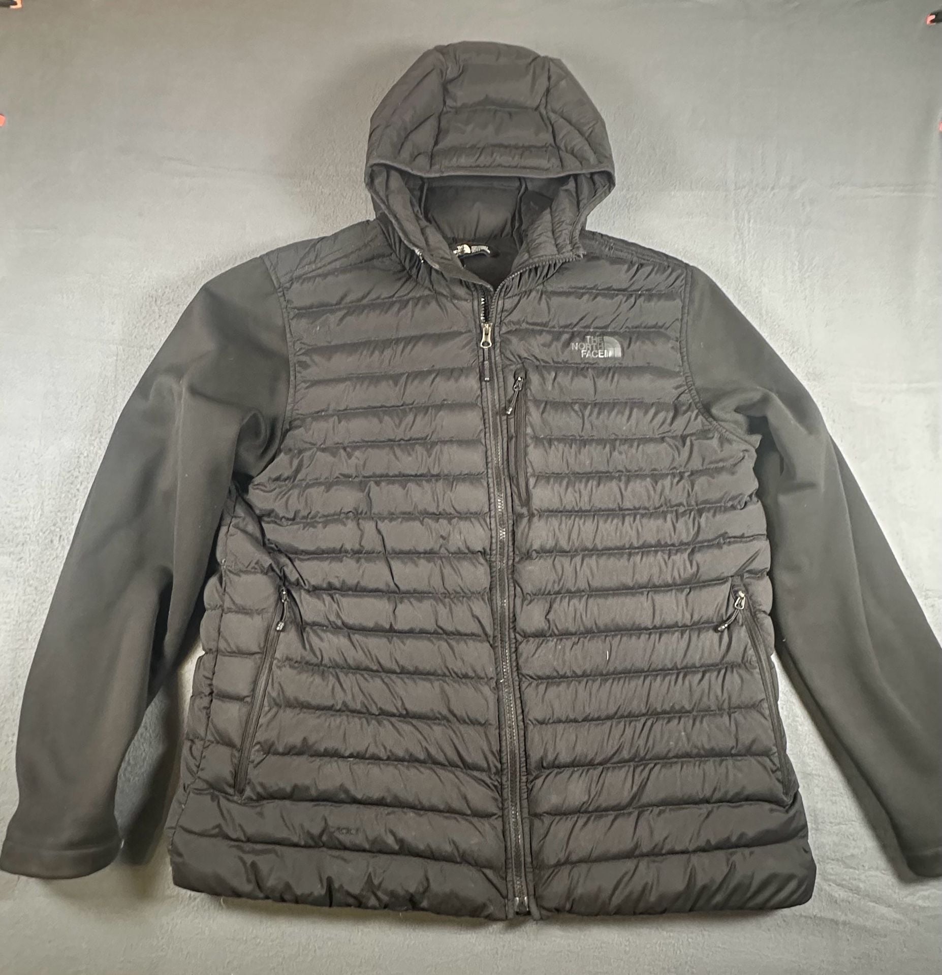 The North Face 700 Hybrid Down Jacket XL Black Hooded 2