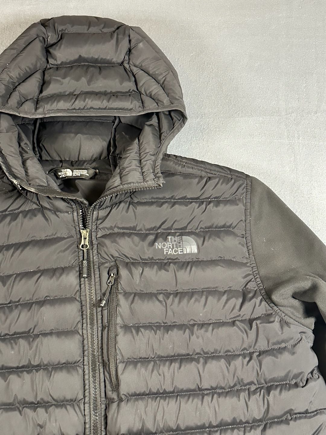 The North Face 700 Hybrid Down Jacket XL Black Hooded 4