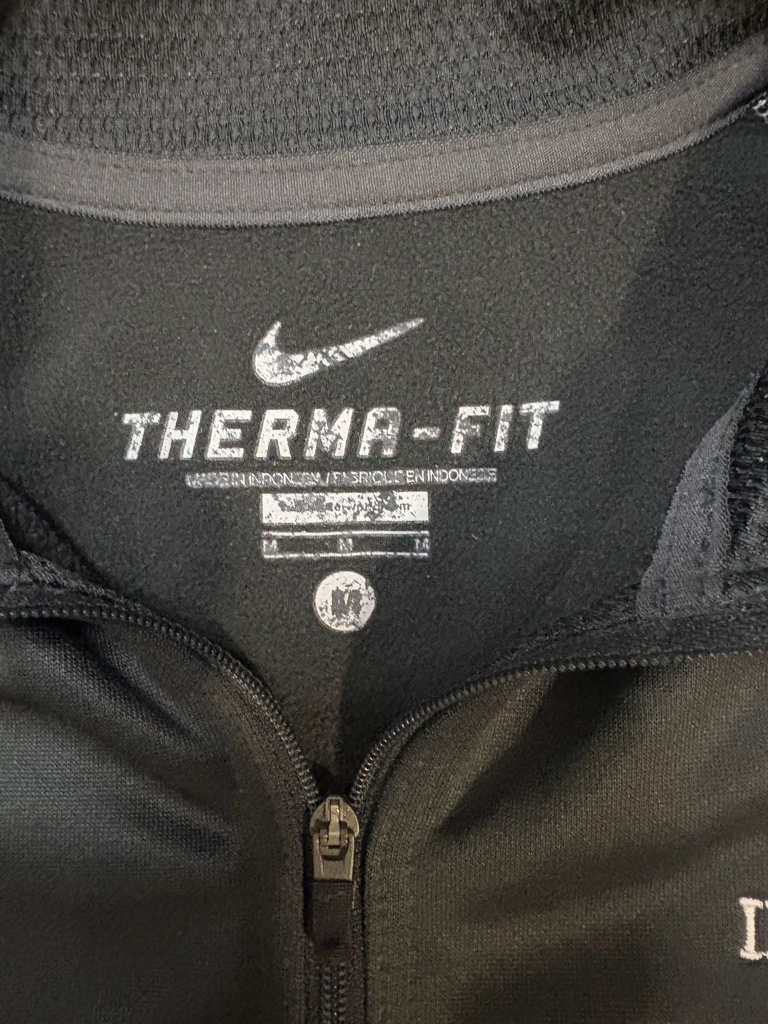 Nike Therma-Fit 1/4 Zip Pullover Size M Intramural Staff Black 3
