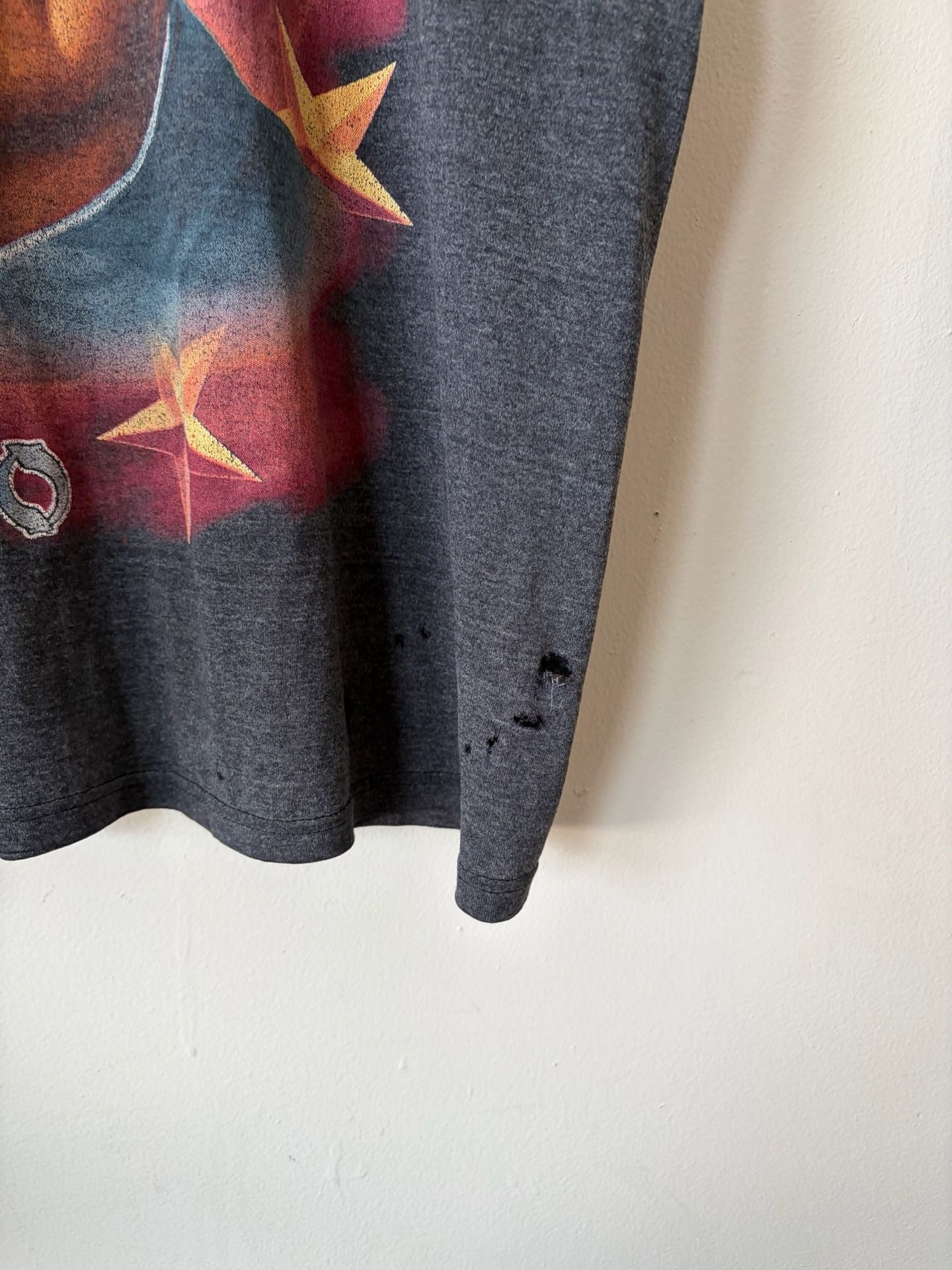 Chairman Mao Zedong Graphic Vintage T-Shirt Dark Grey Distressed 5